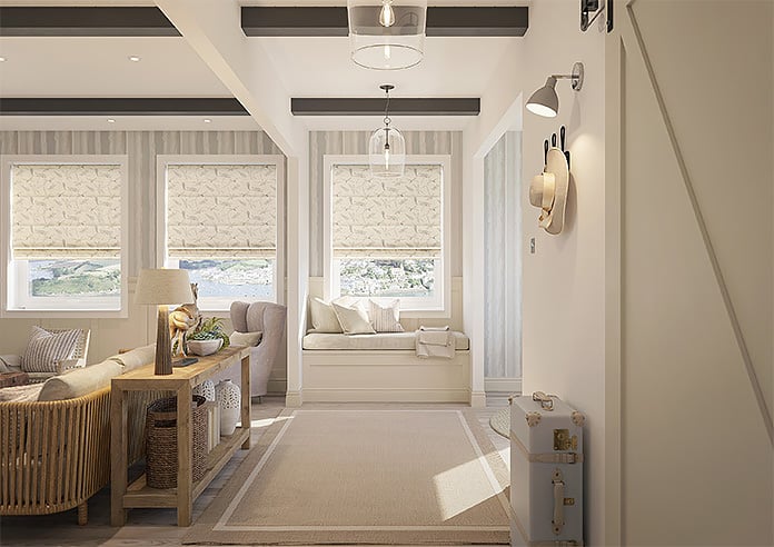 Dragonflies, Natural - Motorised Roman Blind - Image 8